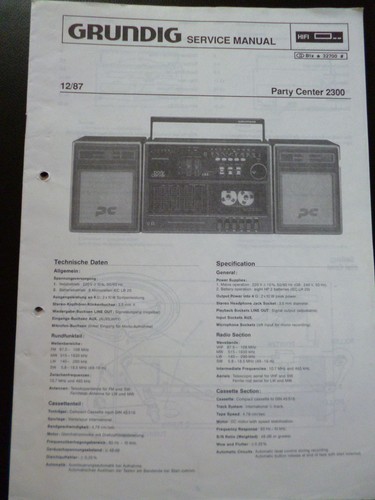 Original service manual - service,