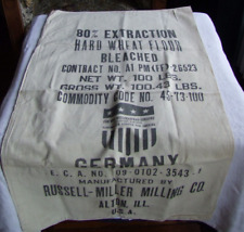 Marshall Plan Mehlsack"Für