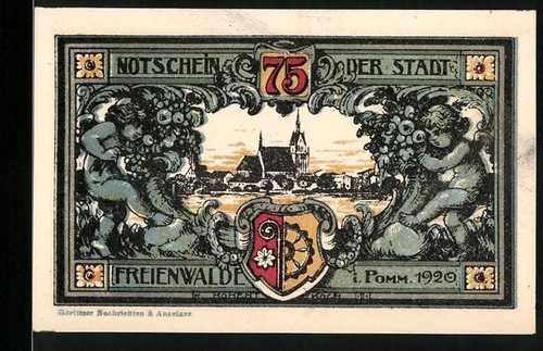 Notgeld freienwalde 1920 75 - freienwalde,,