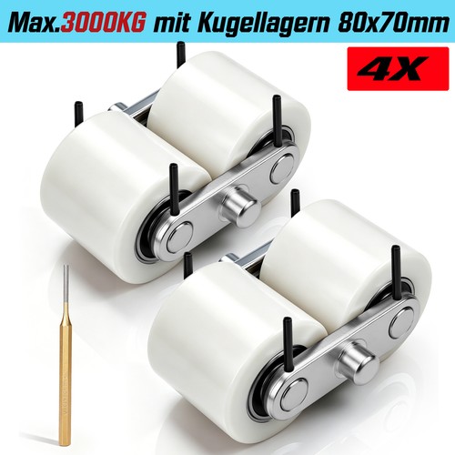 70mm hubwagenrollen - 4x,