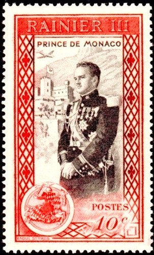 Briefmarke monaco - briefmarke,