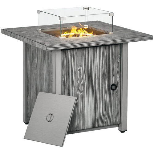 Outsunny gas feuerstelle tisch - outsunny,