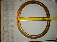 Bootsfenser Messing Fensterrahmen halbrund ca. 285x165 mm