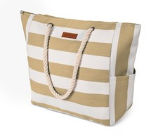 Strandtasche XXL Große Schultertasche Reißverschluss Damen Tasche Shopper Bag