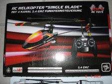 RC Single Blade Hubschrauber RTF 2,4 GHz Steuerung.