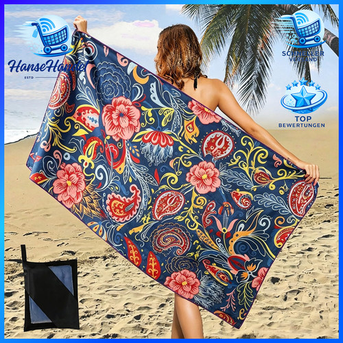 Strandtuch mikrofaser 160x80cm - strandtuch,