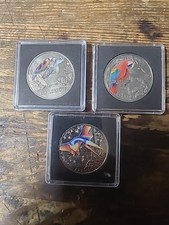 3 x 3 Euro Münze Österreich - Dinosaurier (9 Euro Nominalwert