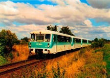 Radke5094-Ansichtskarte 772 124+772 169 Wustermark-Neugarten-Ketzin Ferkeltaxe