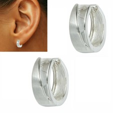 Kleine breite Creolen 925 echt