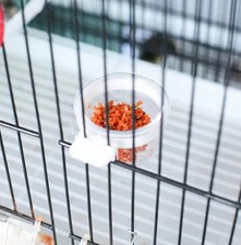 ? Vogelfutternapf, Wellensittiche-Eifutterbox mit Halter