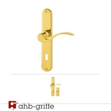 Hoppe Türgriff Montreal Messing poliert M112SL/322 F71 Türbeschlag BB WC