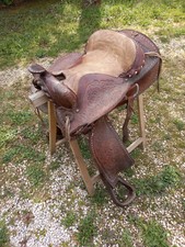 Westernsattel leder - leder,