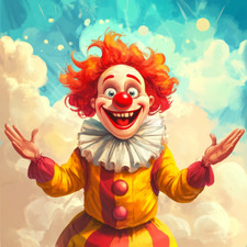 4X Gruseliger Clown Aufkleber