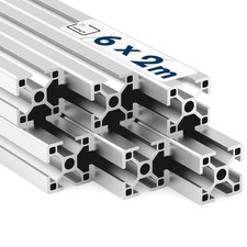 Alu Profil 6 Stück 30x30mm 2m