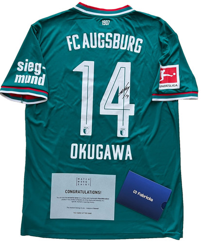 Augsburg matchworn trikot - fc,