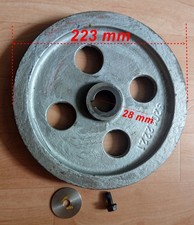 GROßE Keilriemenscheibe 223mm (für Keilriemen 13-17mm) stabiles Eisen