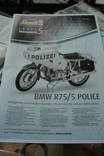 Revell 07940 bmw r75 polizei - revell, r75/5