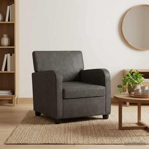 Sessel antikschwarz kunstleder - sessel,
