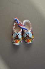 Clog aus Porzellan Holzschuh Schlüsselanhänger