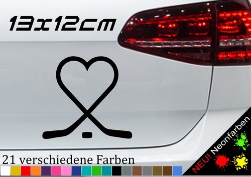 Hockey herz aufkleber liebe - herz,