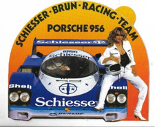Schiesser-Brun Racing, Porsche, toller alter  sticker (unsigniert),