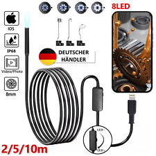 HD Endoskop 5/10M Wasserdicht Endoscope Inspektion Kamera Für iPhone iPad iOs