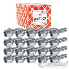 20x FEBI RADSCHRAUBE KUGELBUND