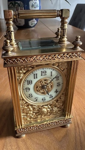 Vintage messing kutschenuhr - vintage,