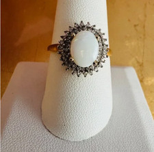 Vintage 10K Gelbgold Opal