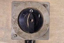 Starkstromschalter Kraftstromschalter 25A IP54 500V Schalter VEB DDR Elgero