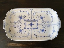 Kuchenplatte August Warnecke Friesisch Blau Porzellan Königskuchenplatte