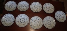 9 alte Speiseteller Strohblume