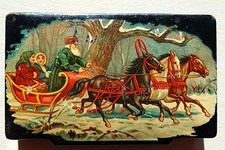 Antike weihnachtslackdose - antike,