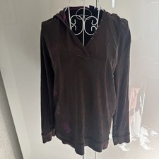 Cecil Damen Langarmshirt XL 42 braun Freizeit Arbeit Shirt Basic Kapuzenpullover