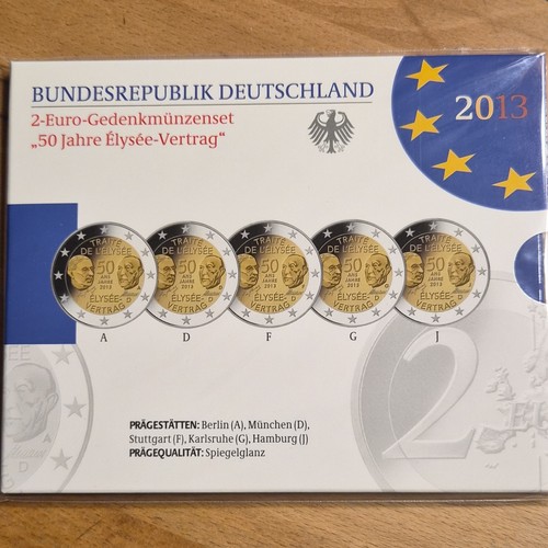 Euro gedenkmünzenset 2013 - 2-euro-gedenkmünzenset,