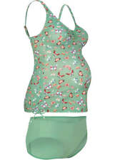 2-tlg Umstandstankini Gr. 36 Hellgrün Bedruckt Damen Bademode Schwimmanzug Neu