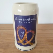 Oktoberfest 2005 Steinkrug Bierkrug München Bierstein Mass Bier Masskrug 19 cm