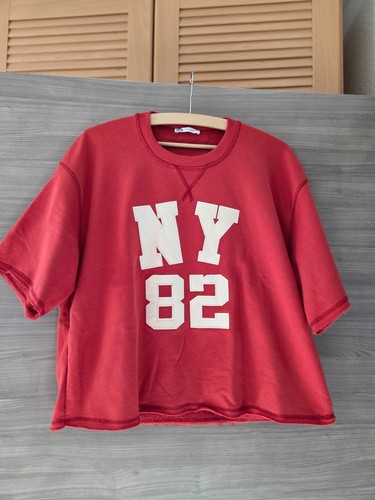 Sweatshirt kurze arme zara - sweatshirt,