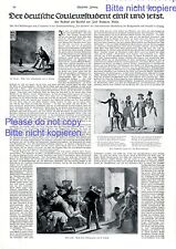 Coleur Studenten Deutschland Bericht 1914 Bruderschaft Studentenverbindung Fechten Degen -