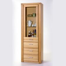 Vitrine Kernbuche teilmassiv