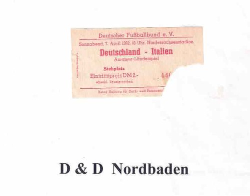 Ticket eintrittskarte 1962 - ticket,