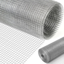 12x12mm Volierendraht Edelstahl punktgeschweißt Maschendrahtzaun 25/10/5m x 1m