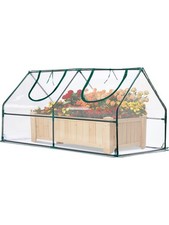 Quictent Foliengewächshaus Gewächshaus für Draußen 180x92x92 cm Reißverschluss