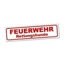 Feuerwehr Rettungshunde Magnetschild Auto Mantrailing Magnetfolie Geschenkidee