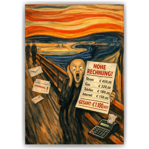 Der schrei parodie poster - parodie,