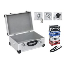 Alu koffer Werkzeug Kiste Münzkoffer 32x23x15,5cm rot blau silber black