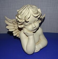 Weihnacht Engel Putte Kunststein Polyresin