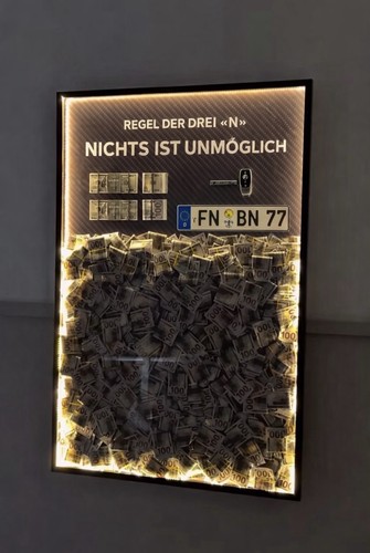 Exklusive led geldrahmen - exklusive,