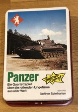 Quartett Berliner Spielkarten Panzer 631 6742 sehr guter Zustand, bespielt
