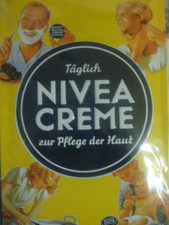Nivea Creme Blechschild Retro